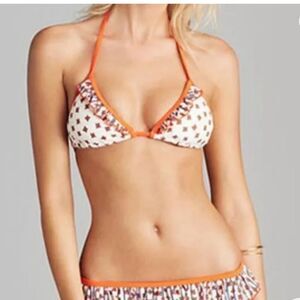 MARC by MARC JACOBS Chrissie Floral Printed Ruffle Bikini top Size XS‎
